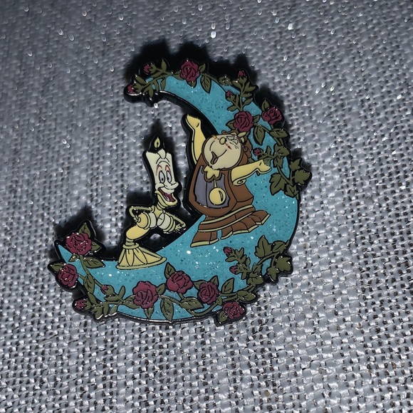Disney Jewelry - Loungefly - Lumiere and Cogsworth - Disney Sidekicks On Crescent Moons